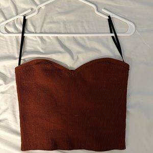 Aritzia Babaton Sculpt Knit Sweetheart Tube Top